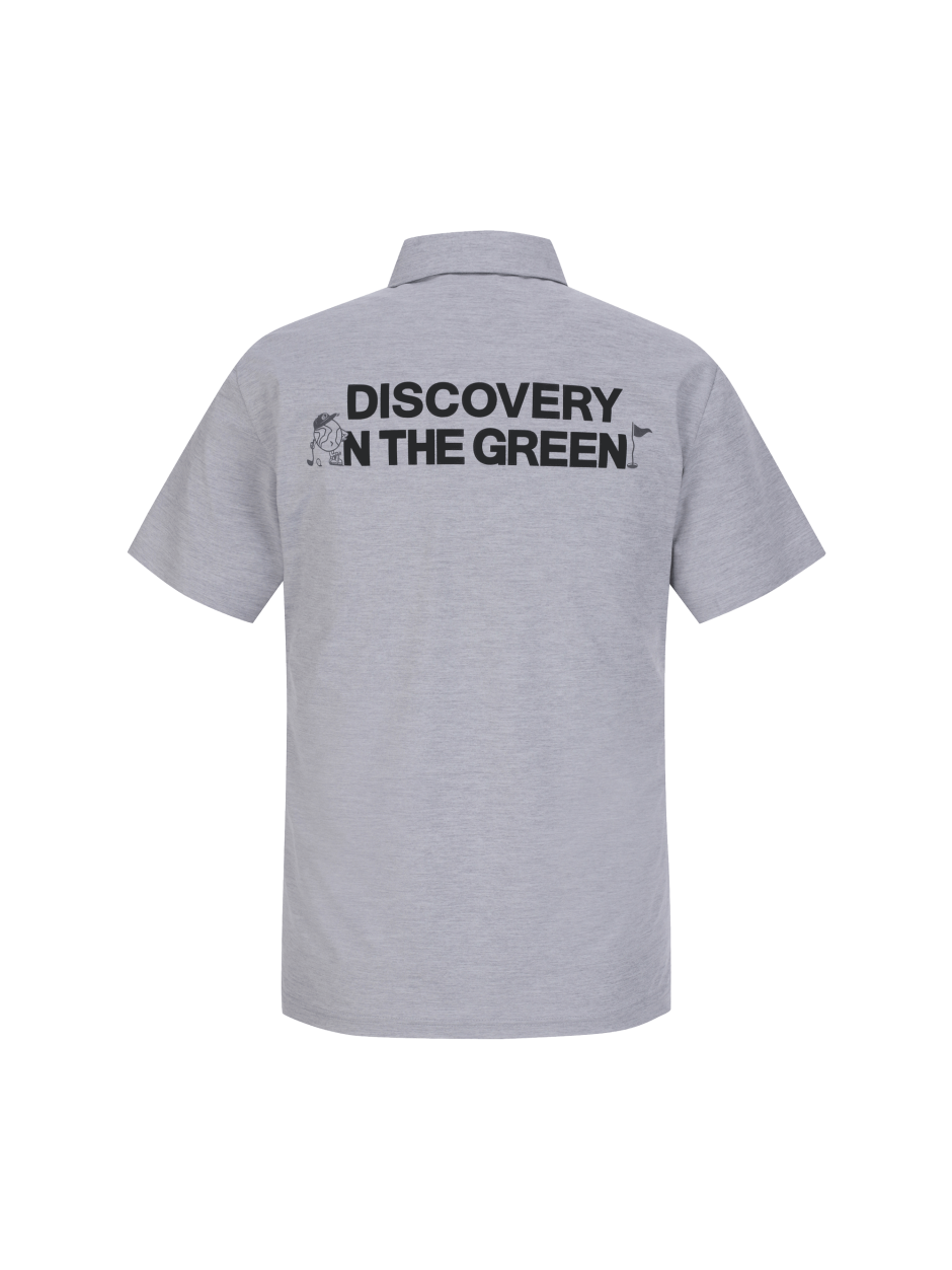 Discovery  Deckerman 立領 T恤 襯衫 POLO衫 短袖 灰色 男