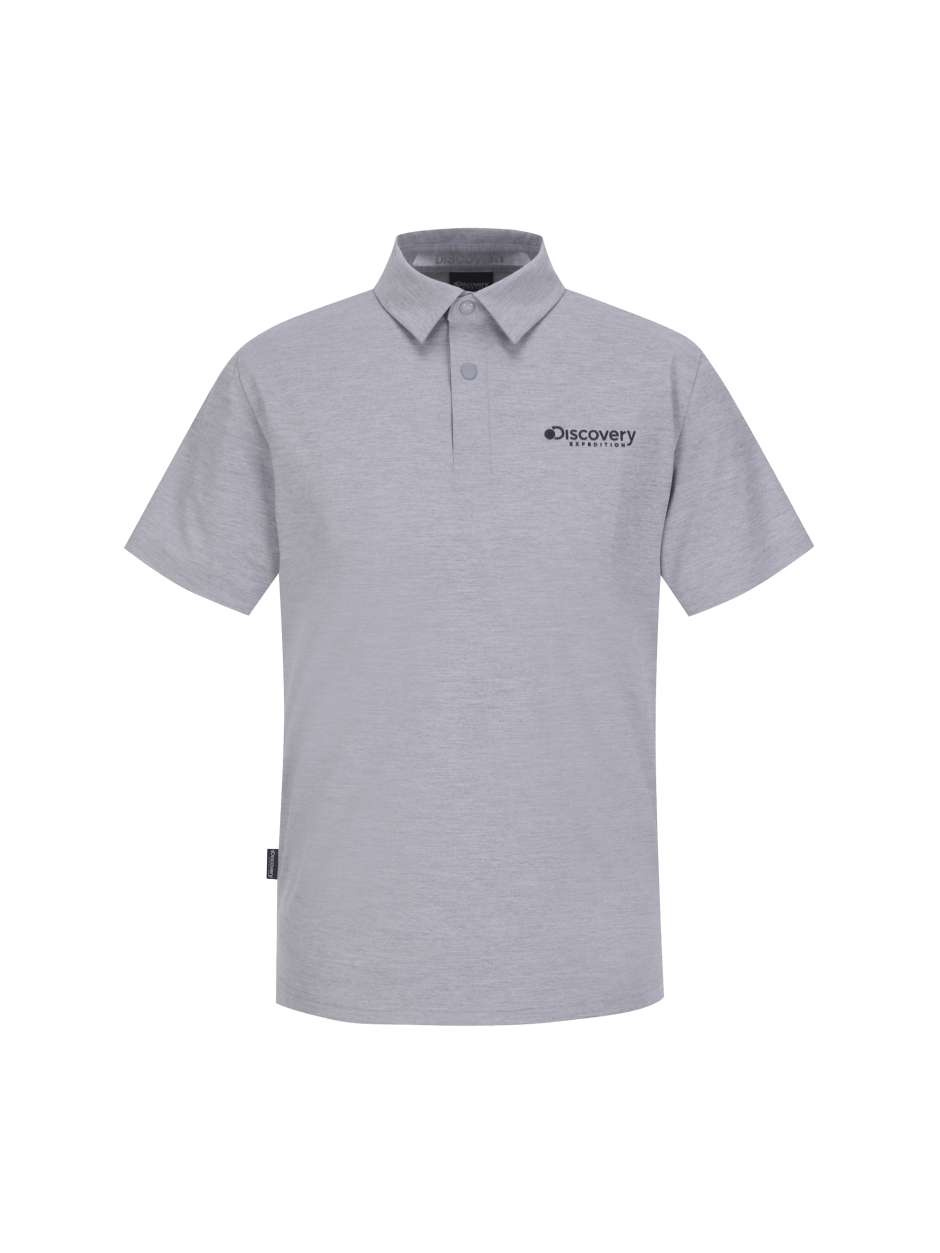 Discovery  Deckerman 立領 T恤 襯衫 POLO衫 短袖 灰色 男