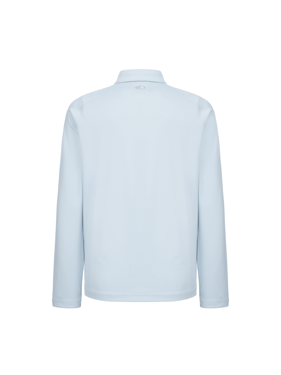 Discovery  Air Heat 長袖 有領 T恤 淺藍色 男