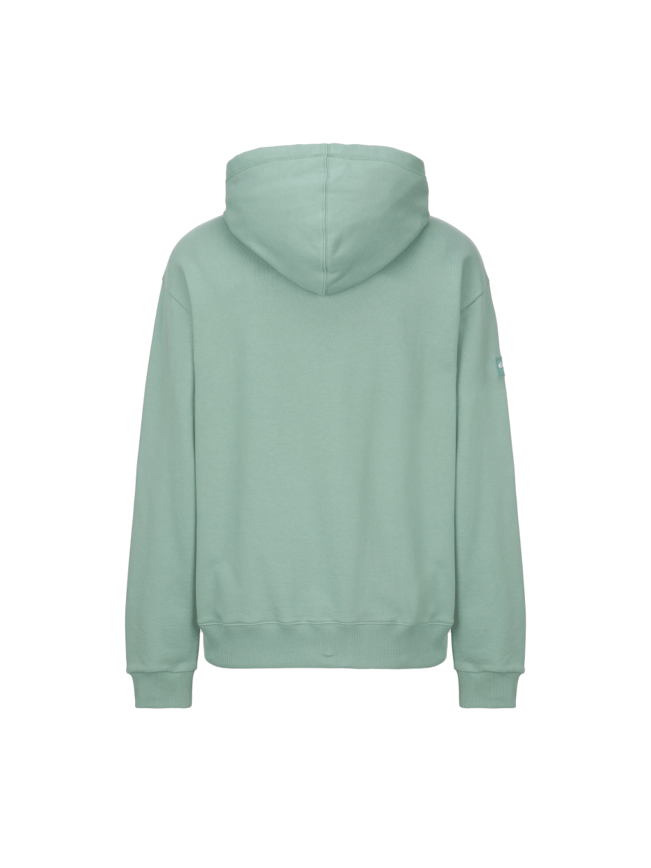 Discovery  草書刺繡LOGO 帽T 綠色 男