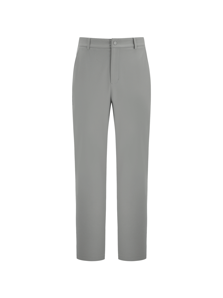 Discovery 修身半帶褲 長褲 直筒褲 舒適 灰綠色 男