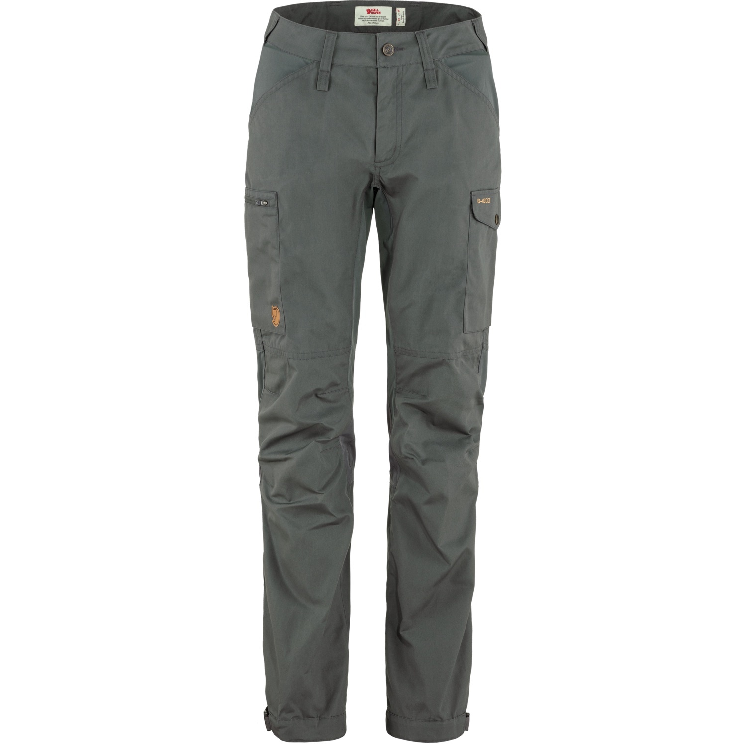 Fjallraven 北極狐 Kaipak Trousers Curved 女 健行登山褲 彈性耐磨長褲 休閒長褲 F89829-050 玄武岩灰 [HappyOutdoor]