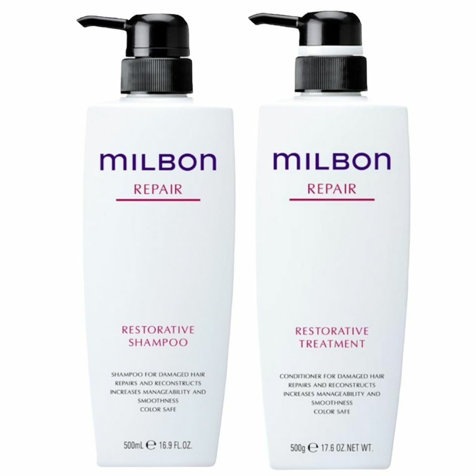 MILBON Repair Restorative Shampoo+Treatment 修護受損秀髮洗護套裝