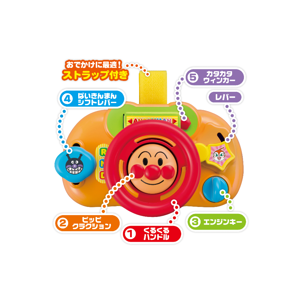 ANPANMAN 麵包超人嬰兒迷你玩具軚盤