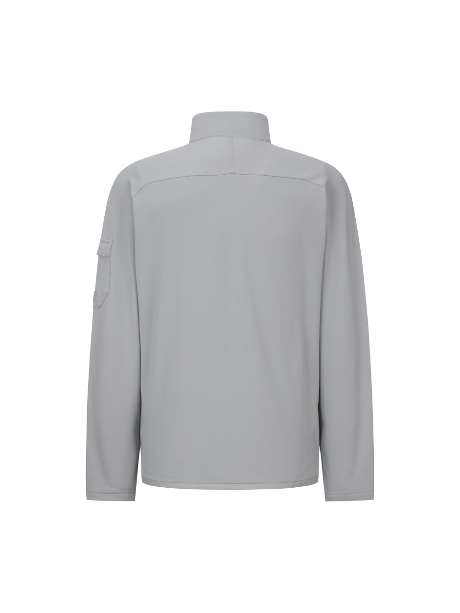 Discovery 半拉鍊 小LOGO T恤 高爾夫衣 灰色 男