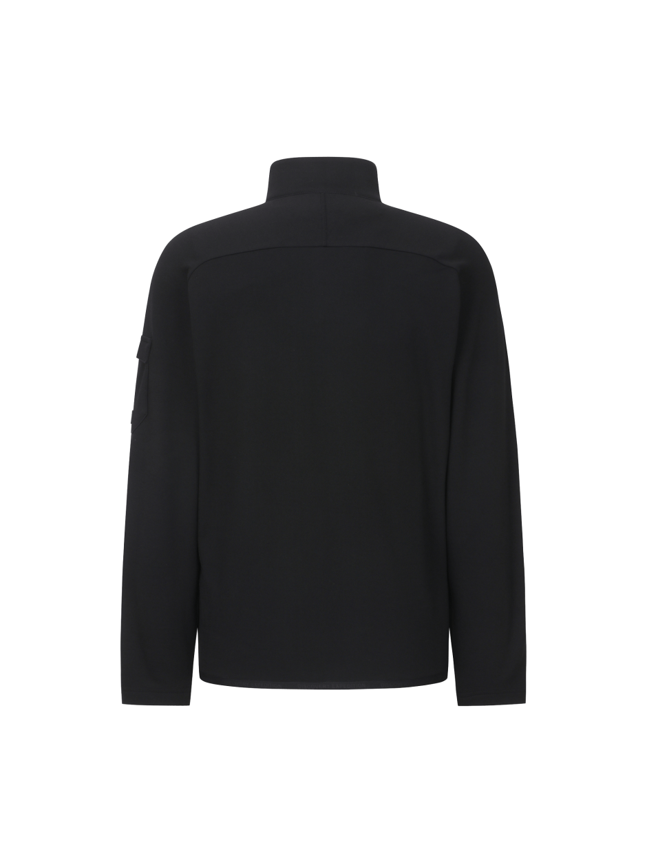 Discovery 半拉鍊 小LOGO T恤 高爾夫衣 黑色 男