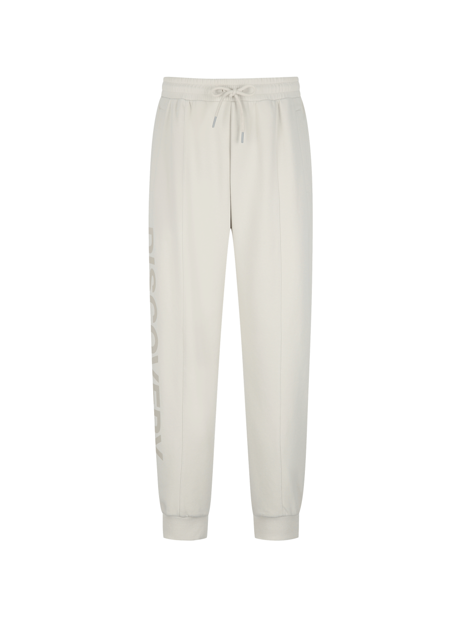 Discovery Logo Block Jogger Fit 棉褲 長褲 米色 男