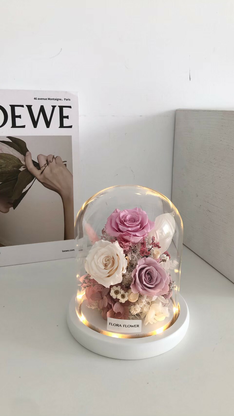 永生花夜燈 - 流沙粉