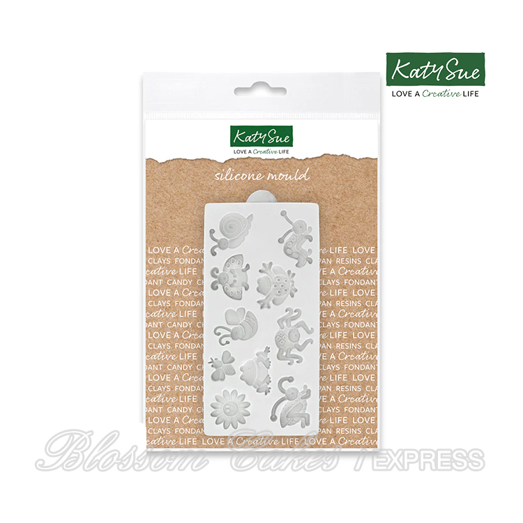 Katy Sue Miniature Summer Bugs Silicone Mould