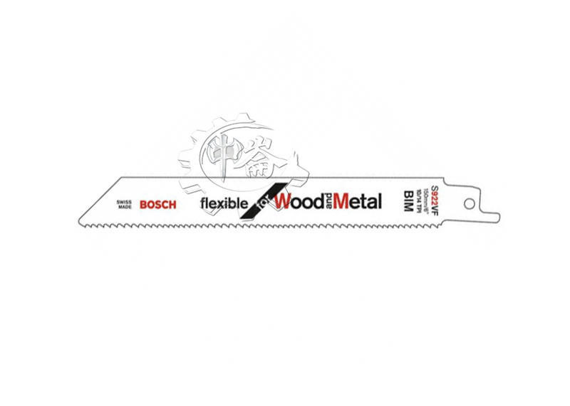 ＊中崙五金【附發票】德國 BOSCH 金屬用軍刀鋸片 S922VF (一卡五支) 適用木材內有金屬