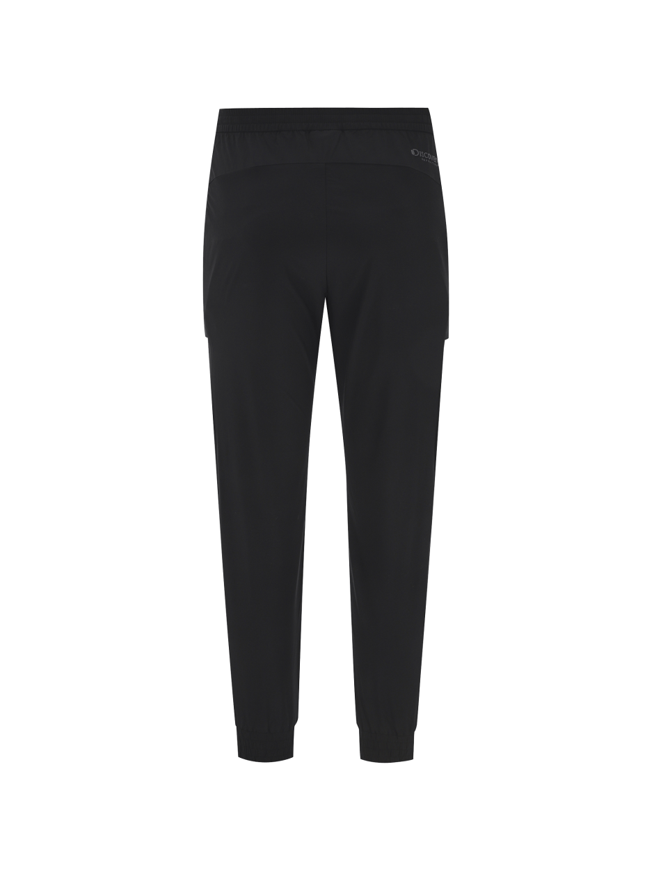 Discovery 造型梭織 慢跑褲 縮口褲 長褲 黑色 男