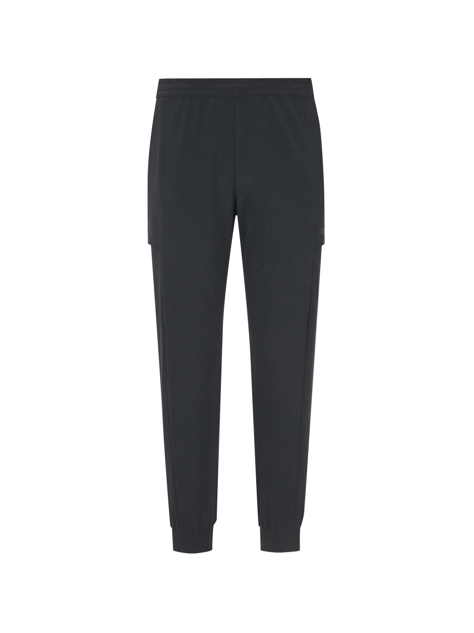 Discovery 造型梭織 慢跑褲 縮口褲 長褲 深灰色 男