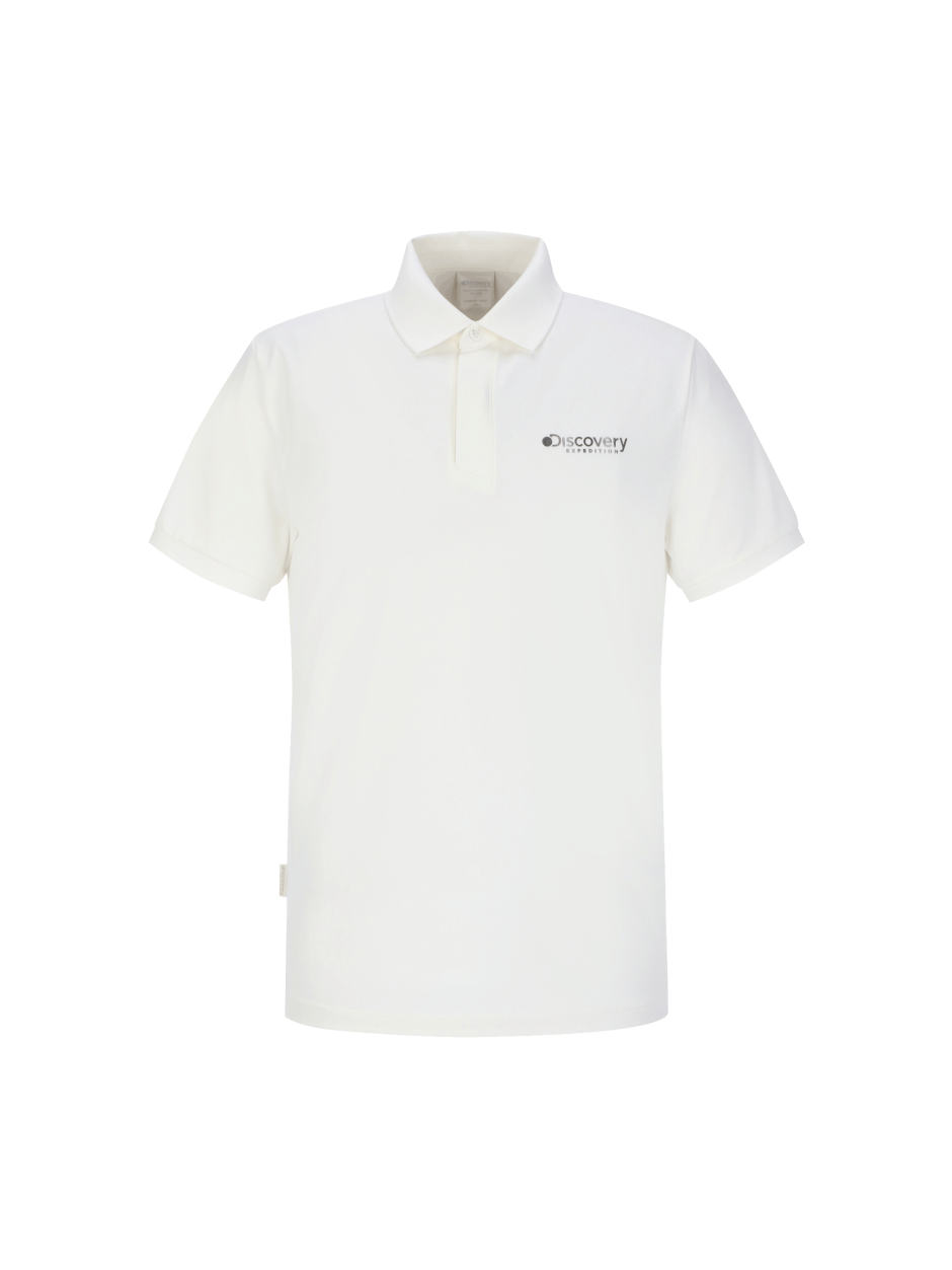 Discovery 經典簡約LOGO POLO衫 襯衫 T恤 白色 男