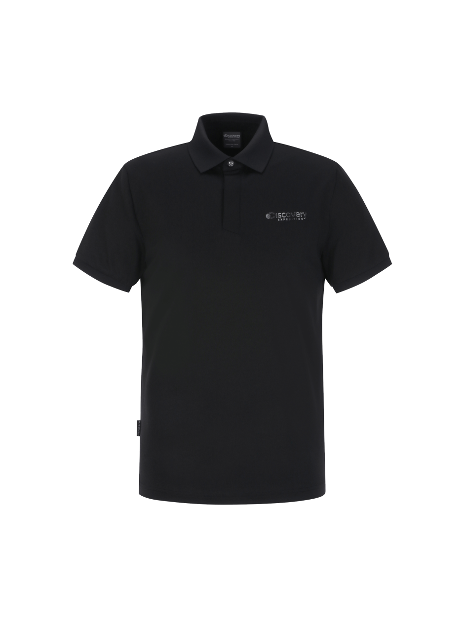 Discovery 經典簡約LOGO POLO衫 襯衫 T恤 黑色 男