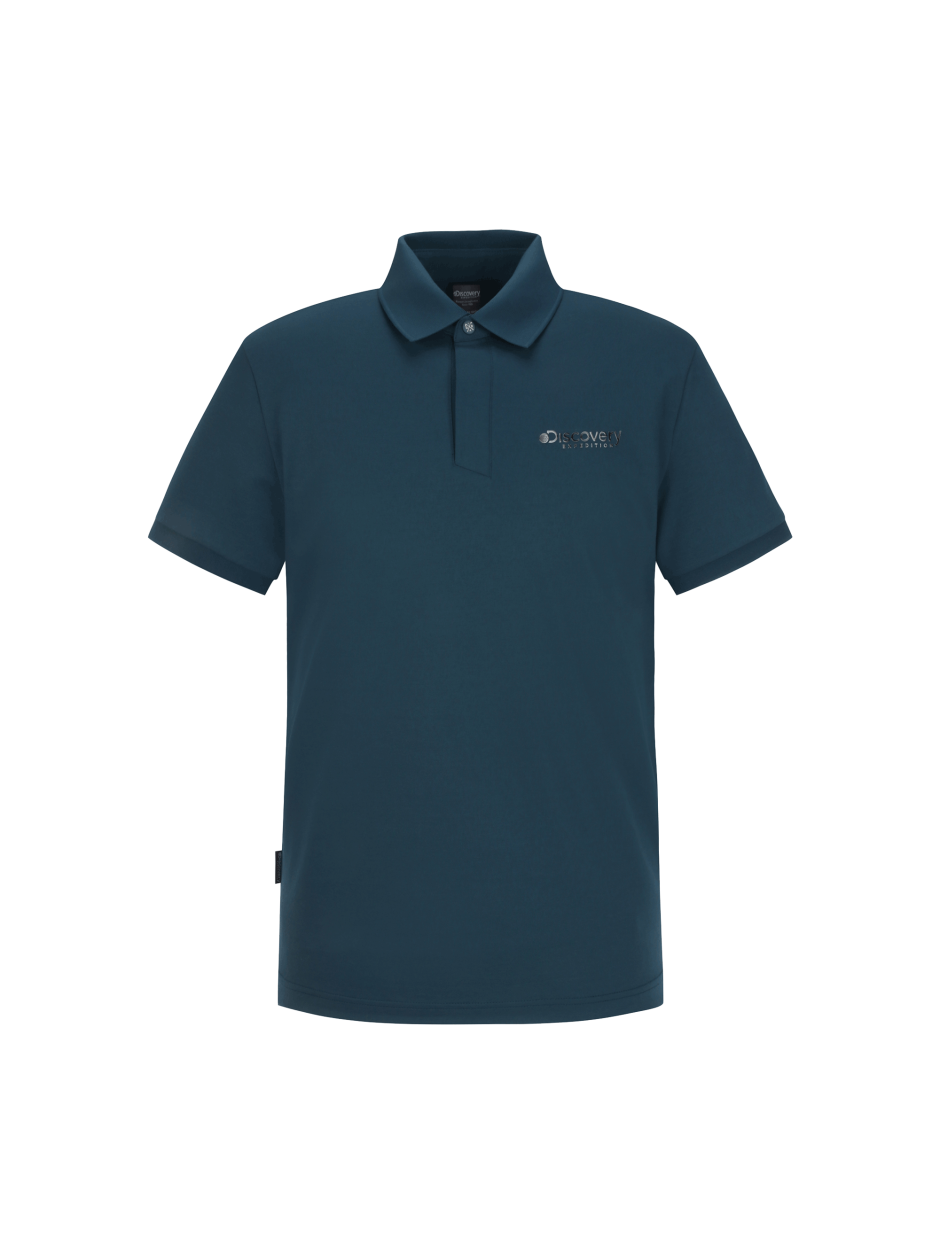 Discovery 經典簡約LOGO POLO衫 襯衫 T恤 藍色 男