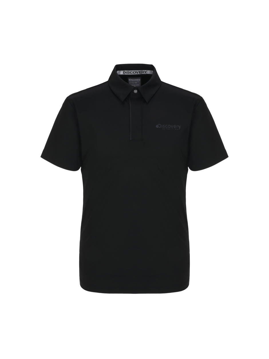 Discovery 百搭素色 POLO衫 襯衫 T恤 高爾夫衣 黑色 男