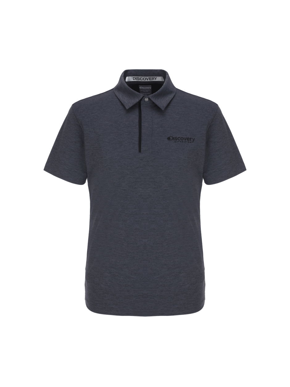 Discovery 百搭素色 POLO衫 襯衫 T恤 高爾夫衣 深灰色 男