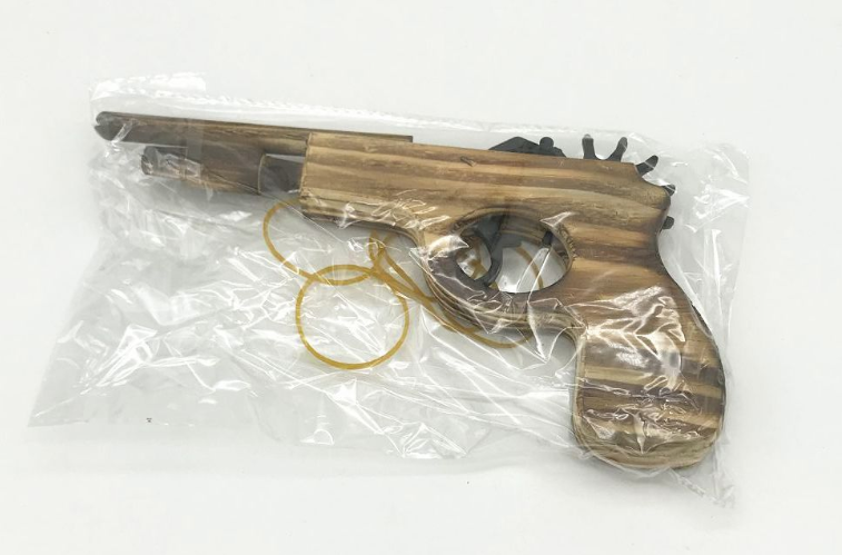 木质橡皮筋 短枪 20cm