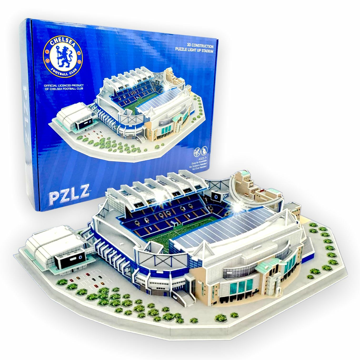 車路士有燈3D立體史丹福橋球場拼圖