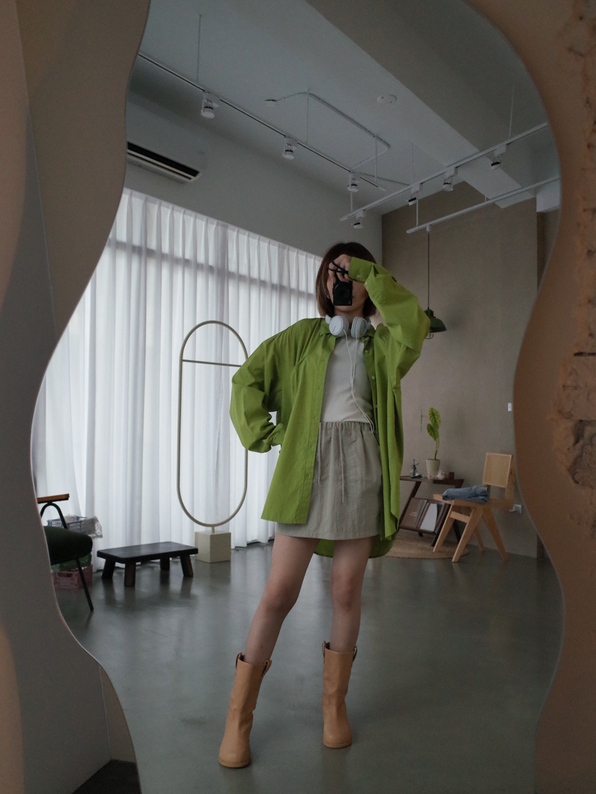 bring it on nylon mini skirt