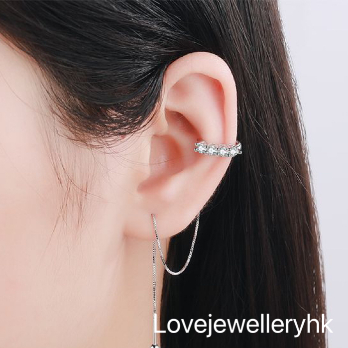 莫桑鑽耳骨耳線   E08C035