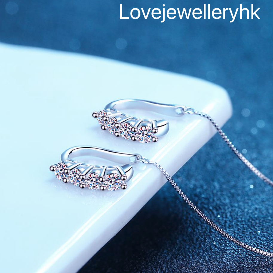 莫桑鑽耳骨耳線   E08C035