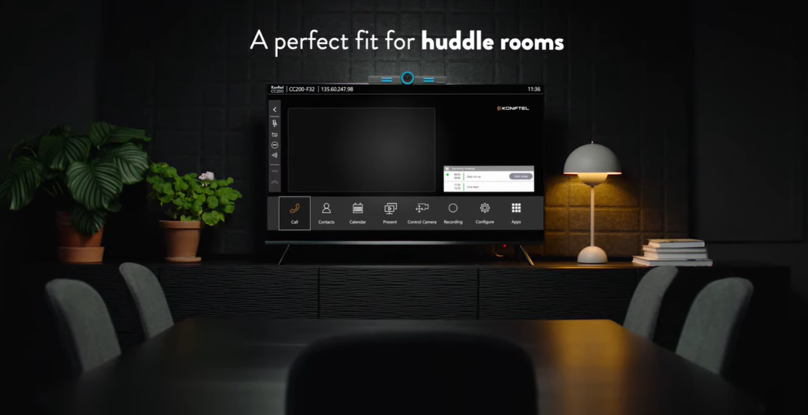 Konftel CC200 Collaboration Camera-Collaboration Kit, 4K UHD, FOV102/68, SIP/H.323, 3x, WiFi, BT
