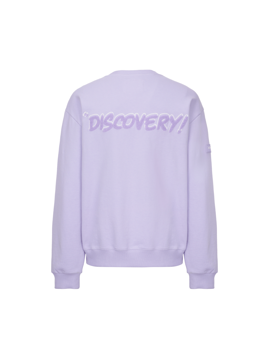 Discovery 背面刻字 運動衣 衛衣 長袖 紫色 男