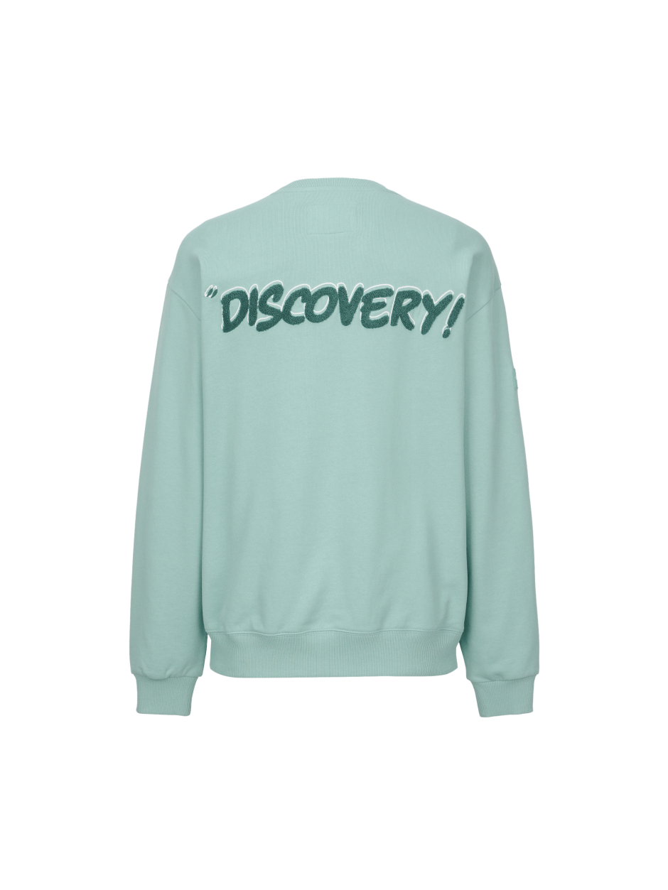 Discovery 背面刻字 運動衣 衛衣 長袖 綠色 男