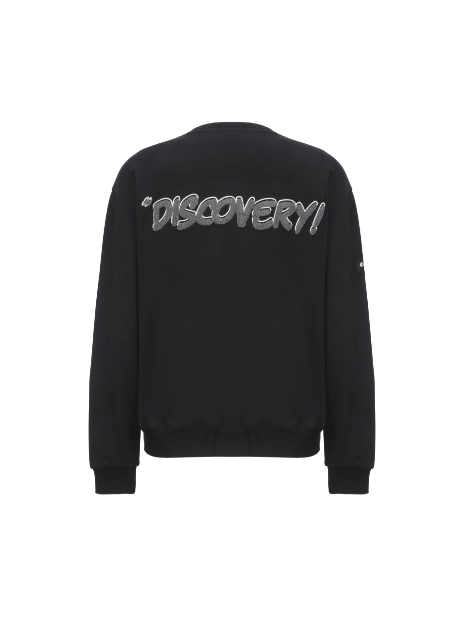 Discovery 背面刻字 運動衣 衛衣 長袖 黑色 男
