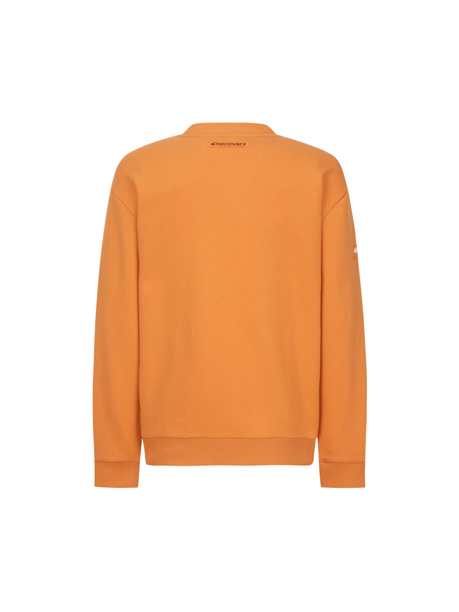 Discovery 大LOGO 運動衣 衛衣 長袖 橘色 男