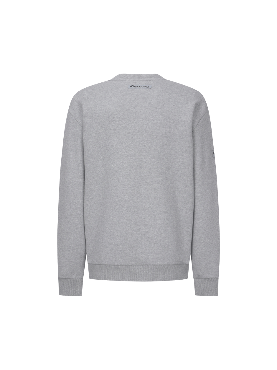 Discovery 大LOGO 運動衣 衛衣 長袖 灰色 男