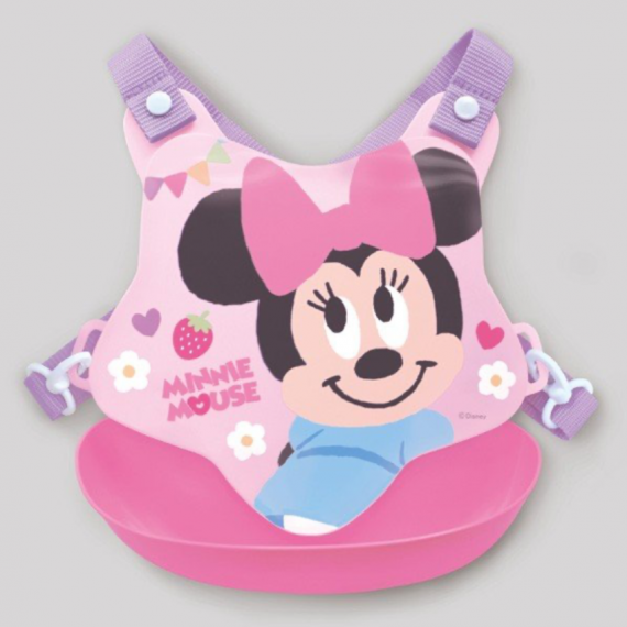 日本製 Disney 迪士尼交叉帶圍兜-米妮