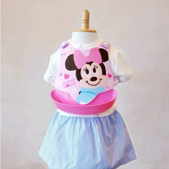 日本製 Disney 迪士尼交叉帶圍兜-米妮