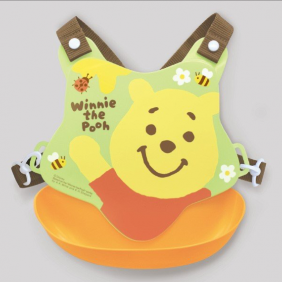 日本製 Disney 迪士尼交叉帶圍兜-Winnie The Pooh