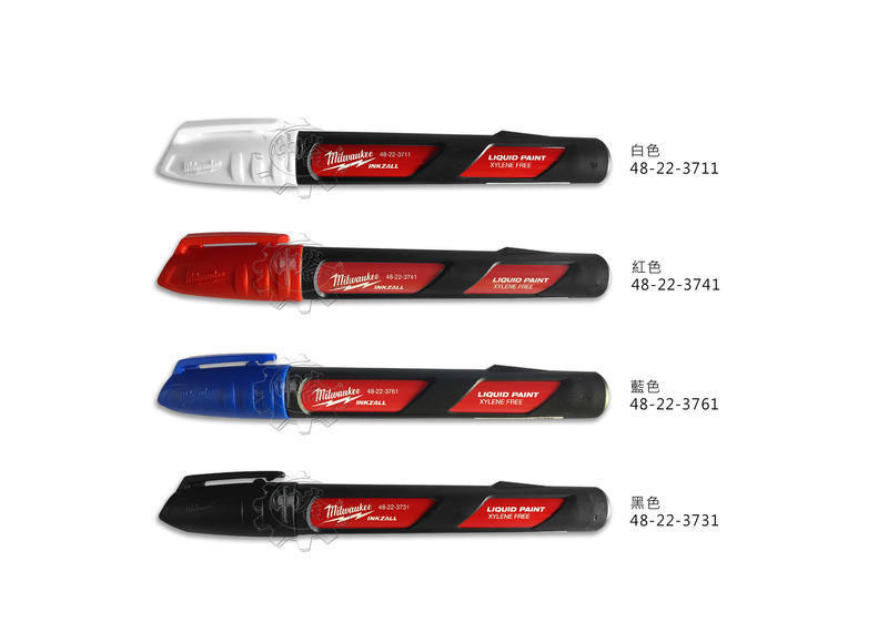 ＊中崙五金【附發票】(黃色) Milwaukee 美沃奇 油漆筆 工具油漆筆 油性油漆筆 48-22-3721