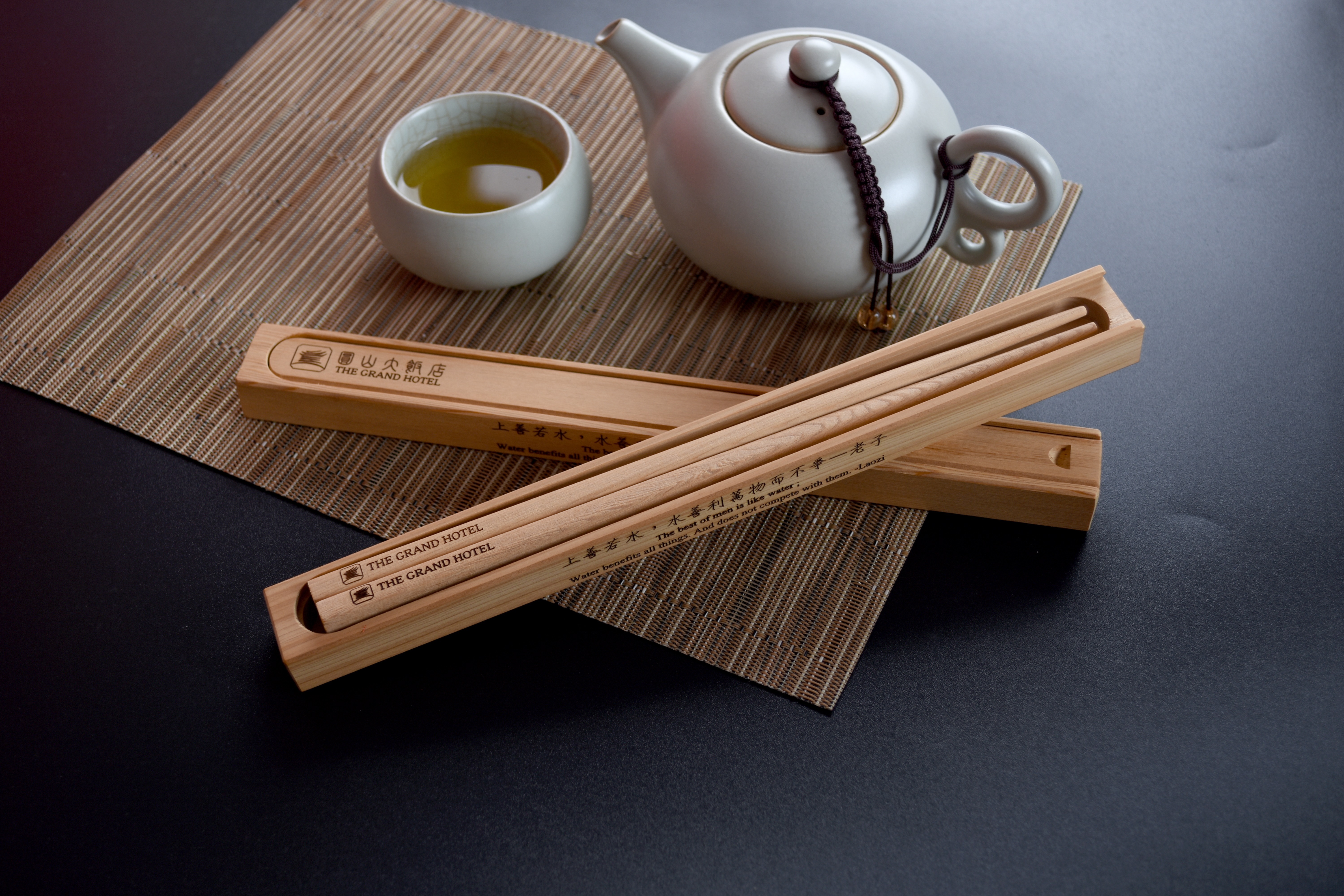 圓山台灣檜木筷盒組