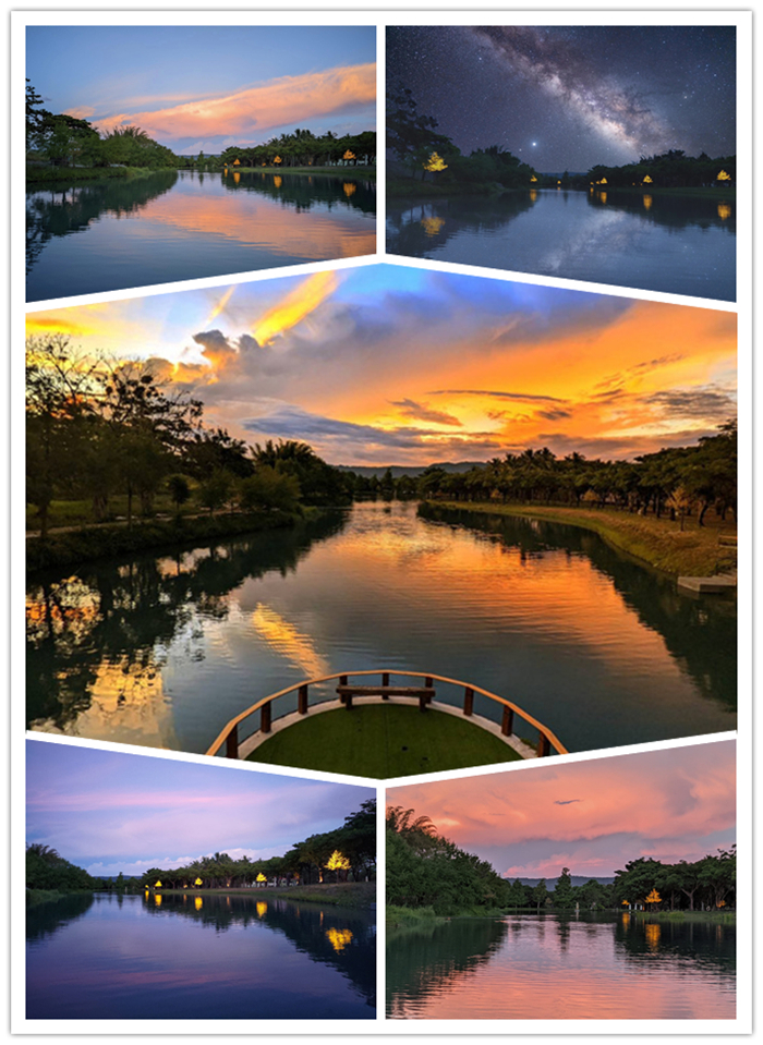 靠近餐廳的湖泊