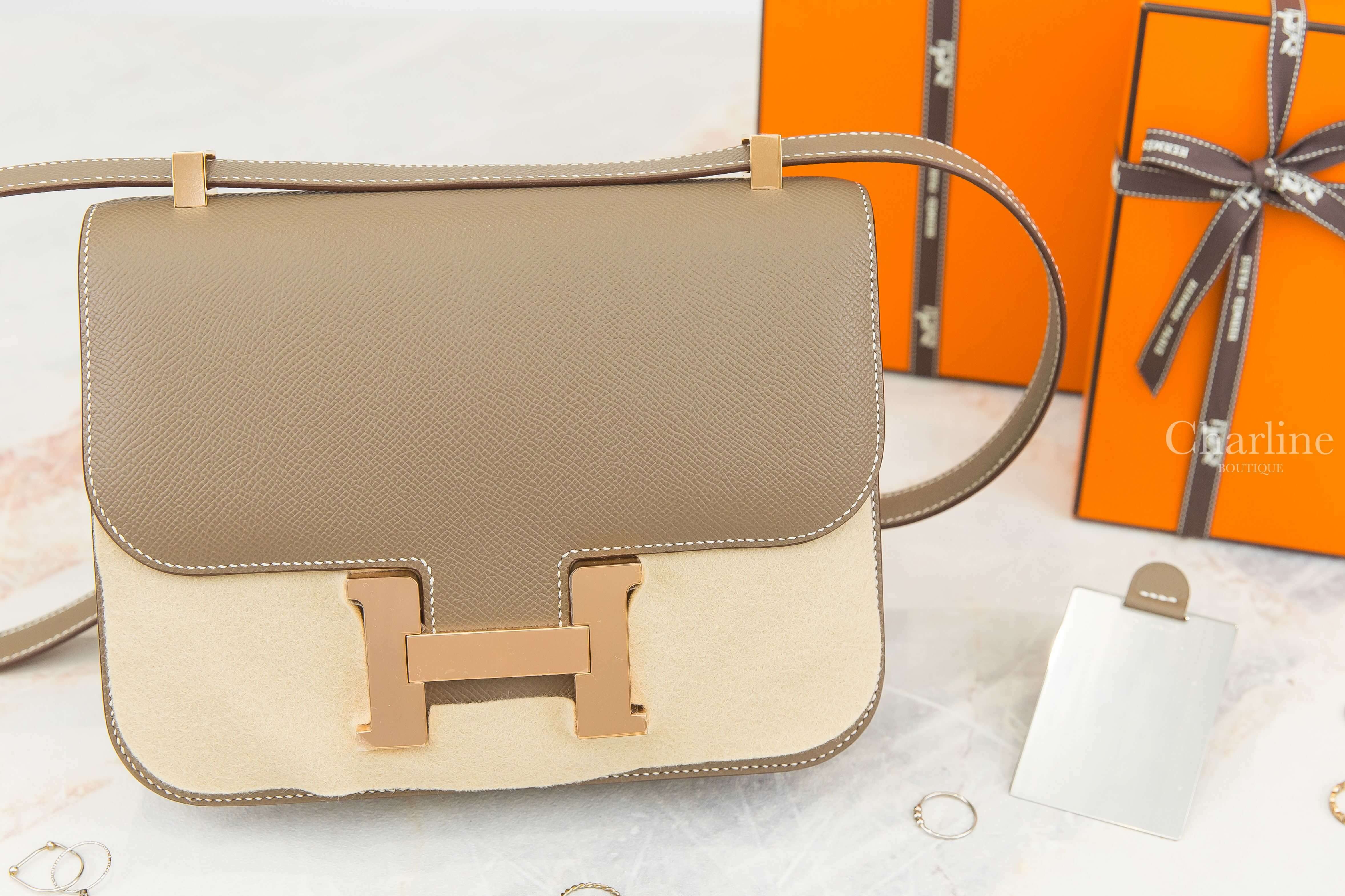 Hermès Constance III 24cm 18 Etoupe Epsom U刻大象灰玫瑰金釦-Charline Boutique 精品代購