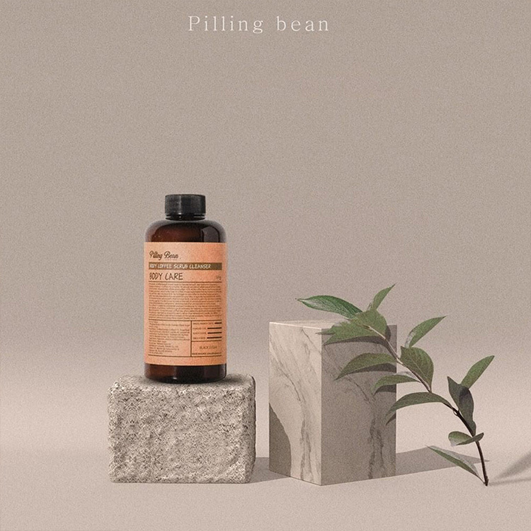 Pilling Bean 咖啡喳喳身體磨砂 - 保濕黑糖