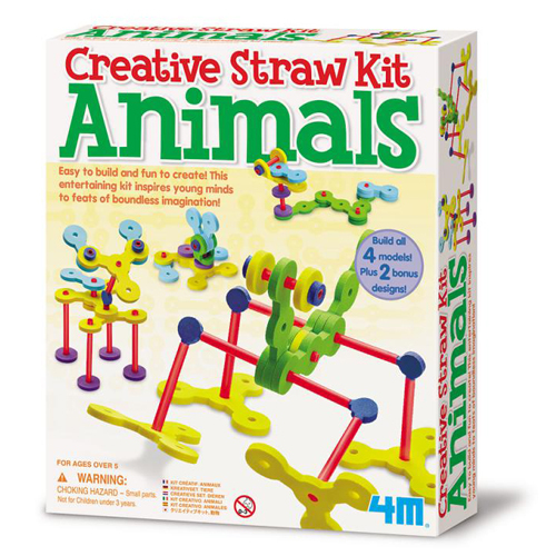 《4M美勞創作》吸管創意-動物樂園 Tubee Creative Kit - Animals