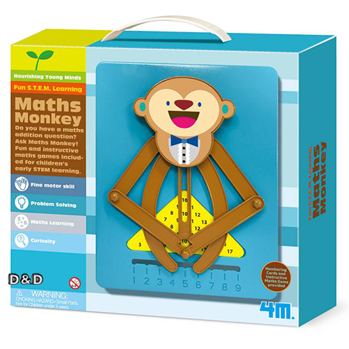 《 4M 美勞創作 》猴子數學小老師  Math Monkey