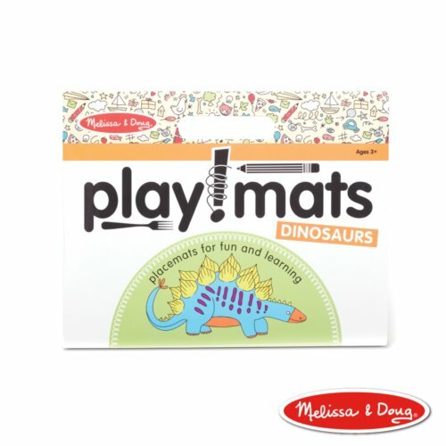 《 美國 Melissa & Doug 》美國瑪莉莎 繪圖本-繪畫遊戲餐墊本,恐龍