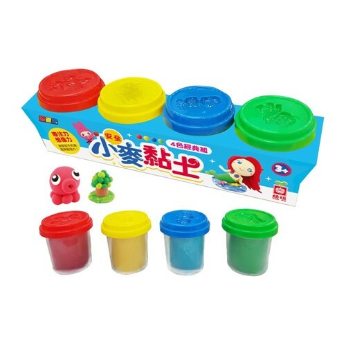 《 幼福出版 》忍者兔安全小麥黏土:4色經典