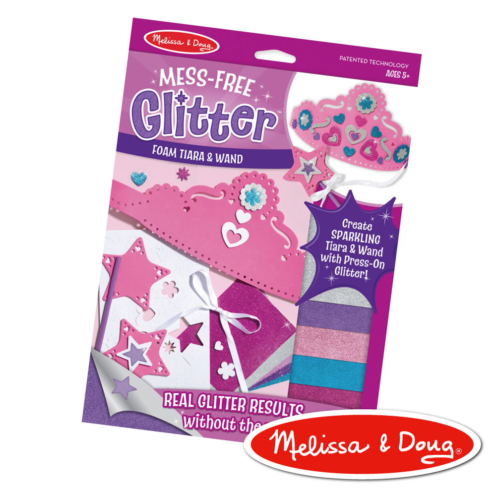 《 美國 Melissa & Doug 》  勞作-閃亮轉印貼-皇冠加仙女棒