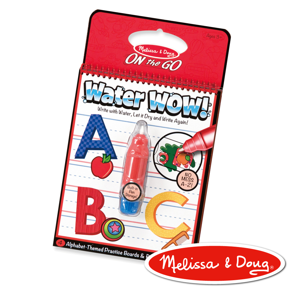 《 美國 Melissa & Doug 》 旅遊樂-水畫冊,英文字母學習A-Z