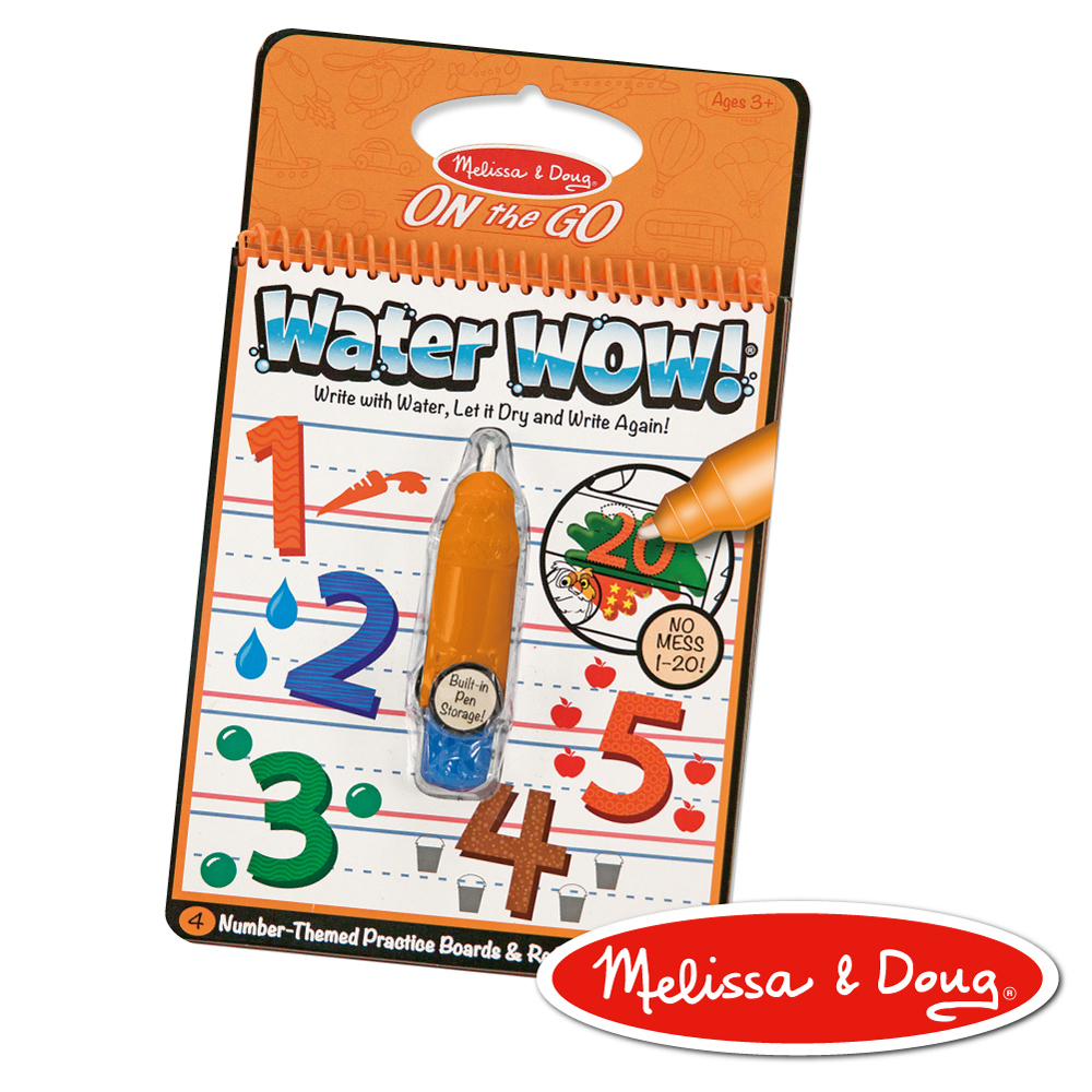 《 美國 Melissa & Doug 》  旅遊樂-水畫冊,數字學習 1 - 20