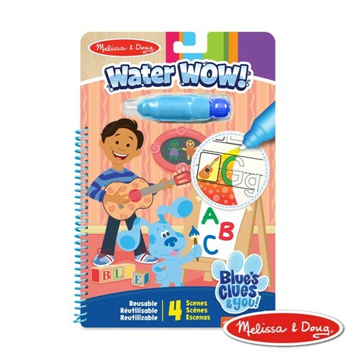 《 美國 Melissa & Doug 》 旅遊樂-神奇水畫冊 - 跟著藍藍學 ABC, Blue's Clue & You! 