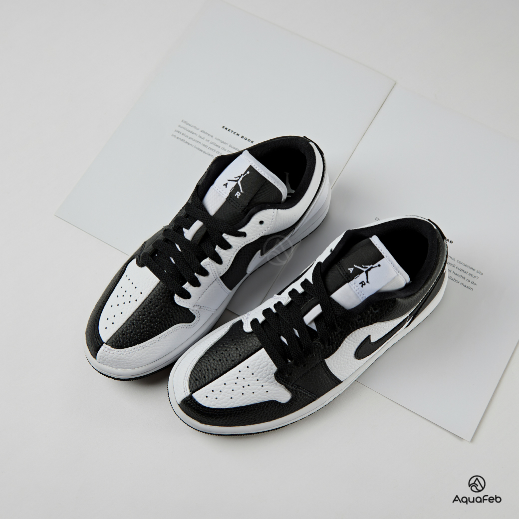 代購Nike Air Jordan 1 Low SE 女黑白低筒陰陽AJ1 休閒鞋DR0502-1