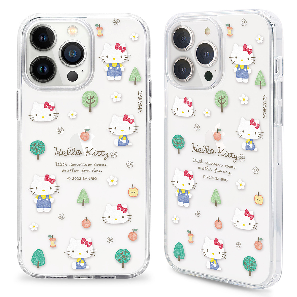 GARMMA Hello Kitty iPhone 14系列 二合一四角防摔保護套  花花森林